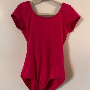 ❤️3/$10 Girls Pink Short Sleeve Leotard